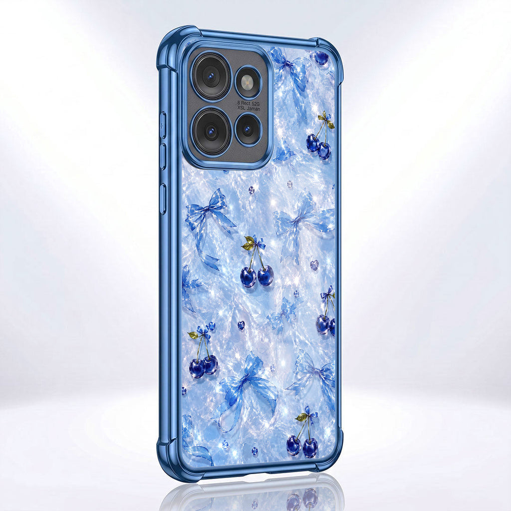 Motorola Edge 50 Neo 5G Blue Cherry Blue Airbags Printed Back Case