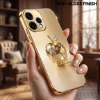 Oppo Reno 15 5G Golden Apple Gold Electroplated Glass Phone Back Case