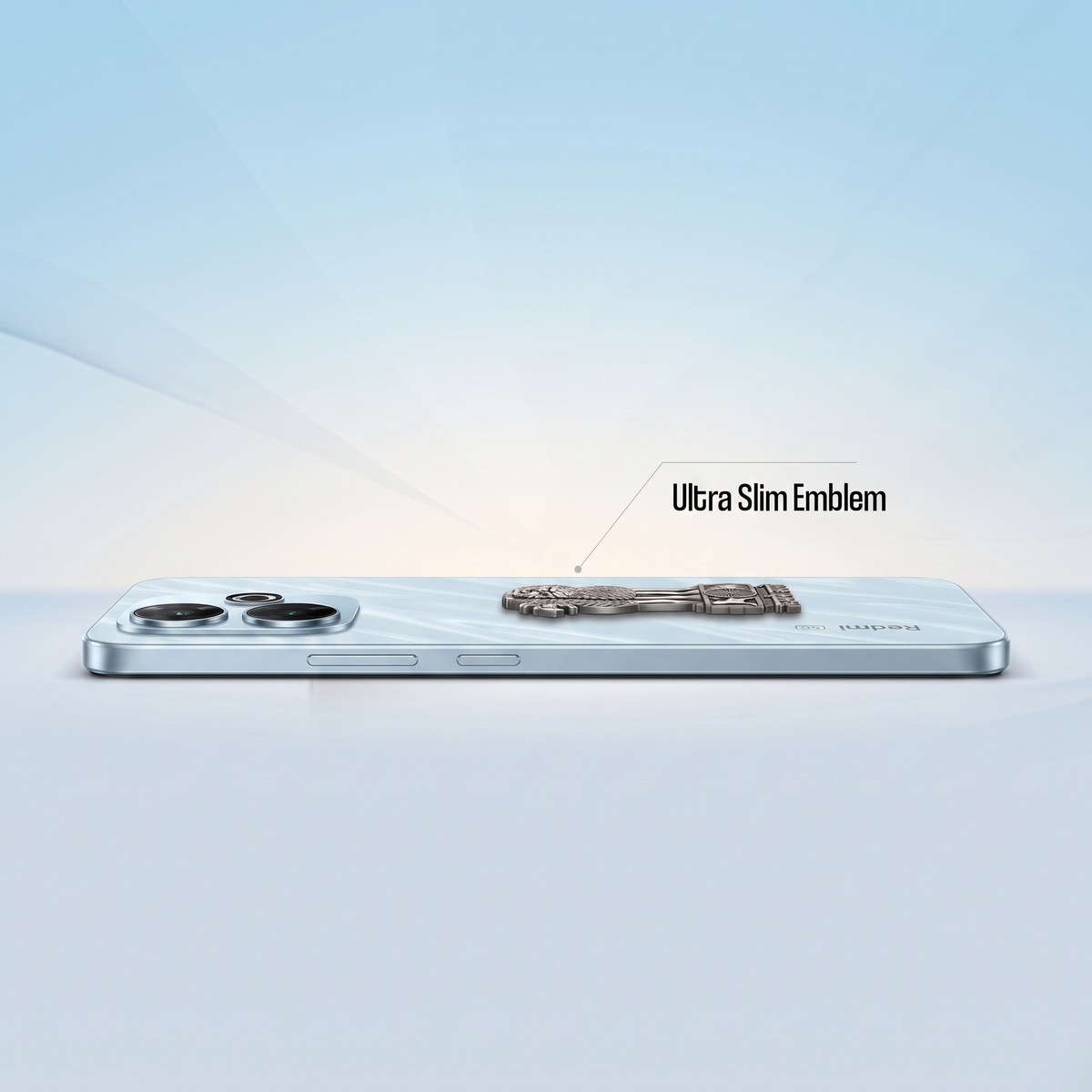 Redmi 13 5G Compatible Satyamev Jayate 3D Metal Emblem Sticker