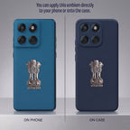 Motorola Edge 60 Fusion 5G Compatible Satyamev Jayate 3D Metal Emblem Sticker