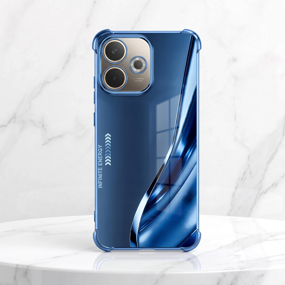 Oppo A5 Pro 5G Premium Infinity Energy Blue Airbags Printed Back Case