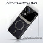 Vivo V50 5G Premium Magsafe Magnetic Leather Lens Protective Case