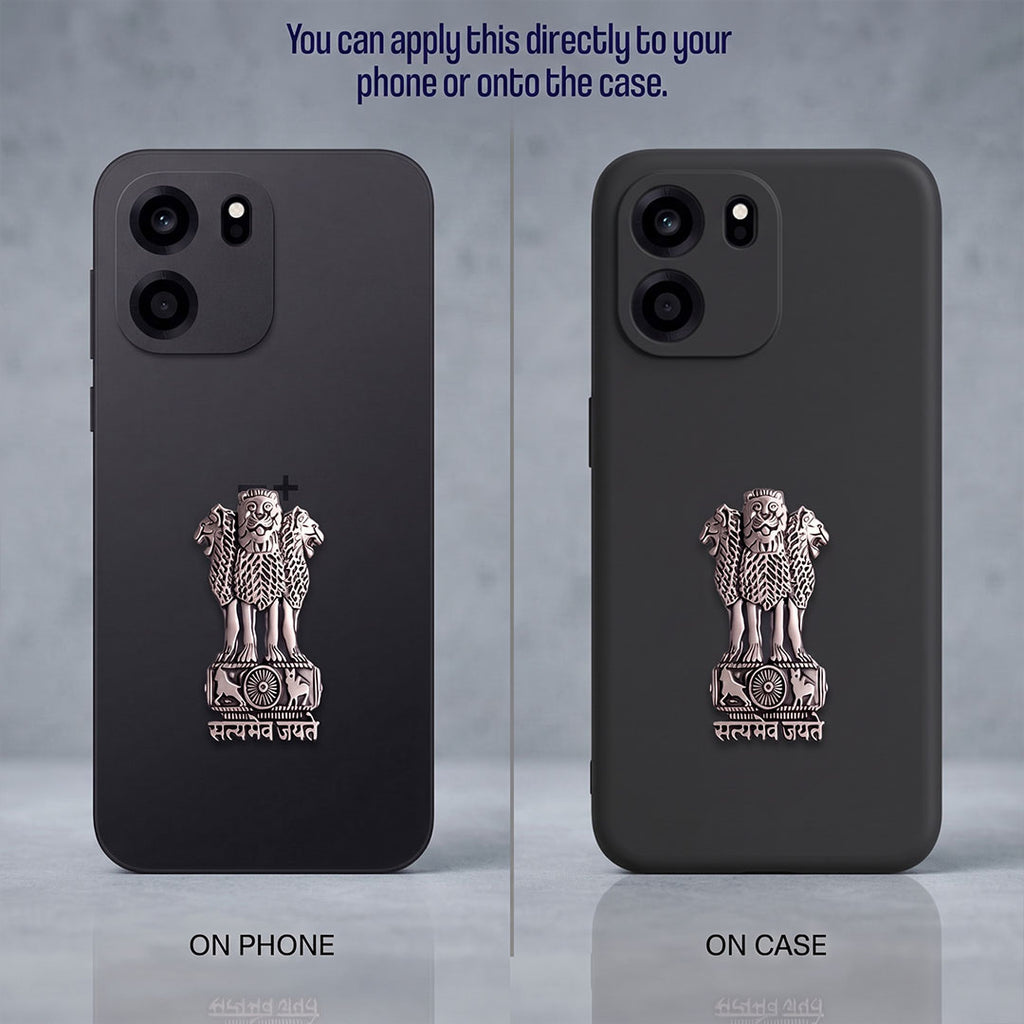 OnePlus Nord CE6 5G Compatible Satyamev Jayate 3D Metal Emblem Sticker