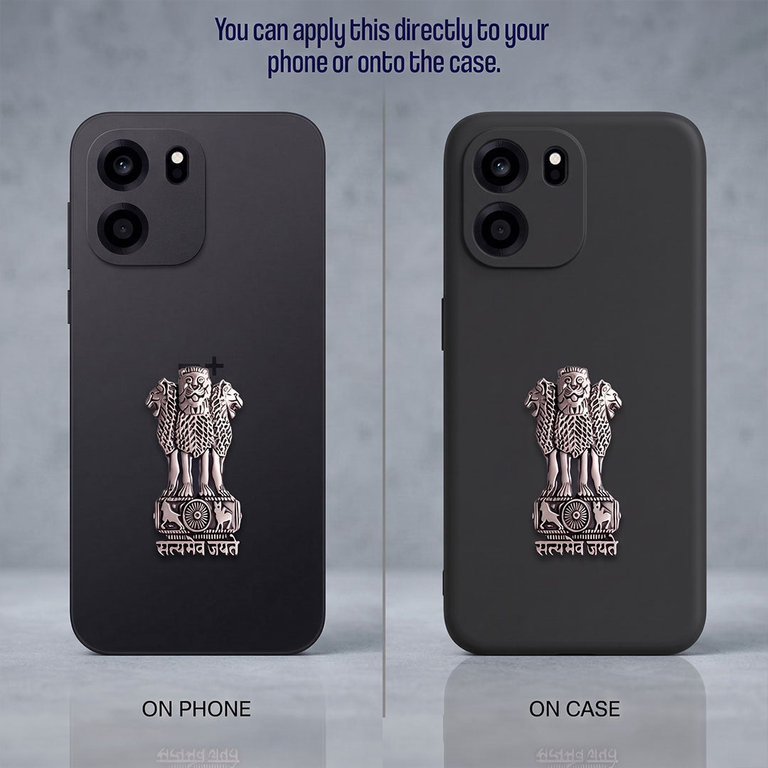 OnePlus Nord CE6 5G Compatible Satyamev Jayate 3D Metal Emblem Sticker