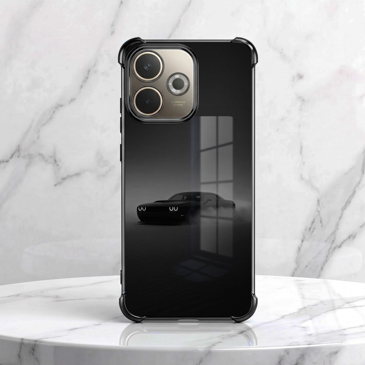 Oppo A5 Pro 5G Dodge Phantom Black Airbags Printed Back Case