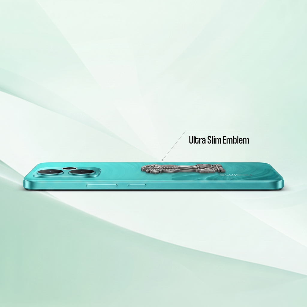 Realme 14T 5G Compatible Satyamev Jayate 3D Metal Emblem Sticker