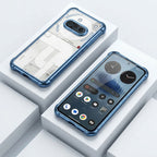 Nothing Phone 3a 5G Anti-Yellow Electroplating Transparent Airbags Case