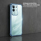 Vivo Y31 Pro 5G Anti-Yellow Electroplating Transparent Airbags Case