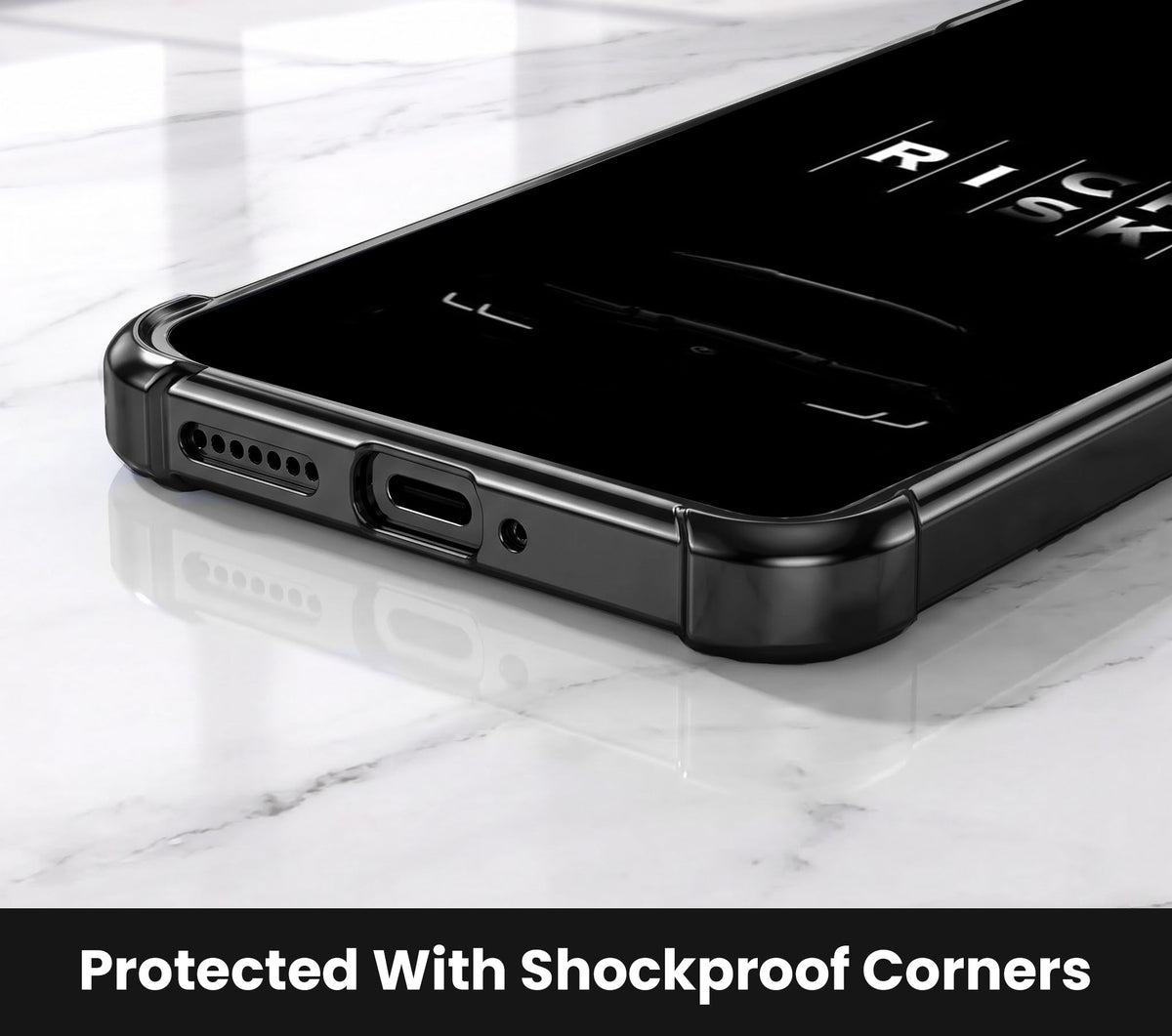 Oppo A5 Pro 5G Midnight Risk Black Airbags Printed Back Case