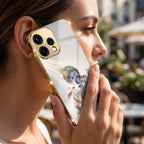 Oppo Reno 15 5G Bal Krishna Blessings Gold Electroplated Glass Phone Back Case