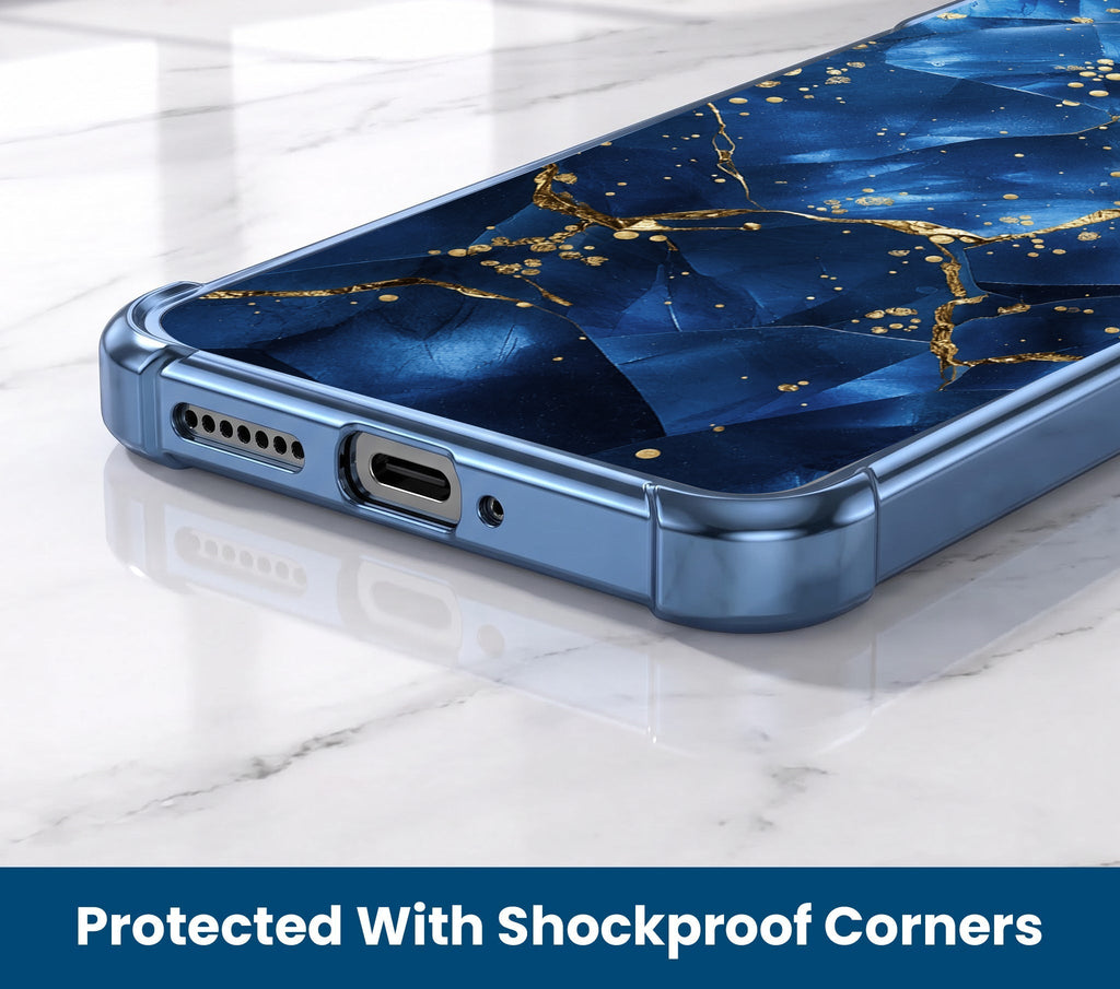 Motorola Edge 60 Pro 5G Blue Crimson Marble Airbags Printed Back Case