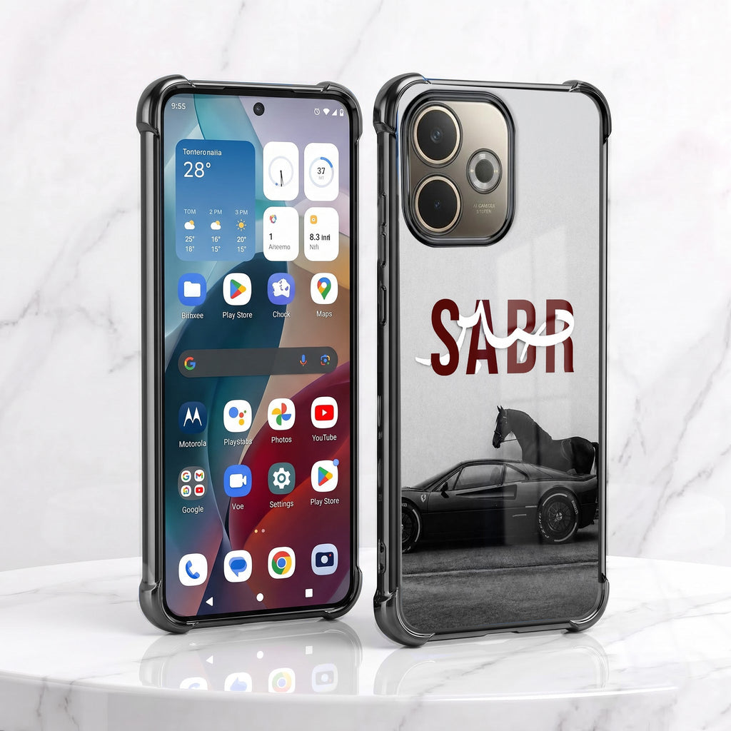 Oppo A5 Pro 5G SABR Black Airbags Printed Back Case