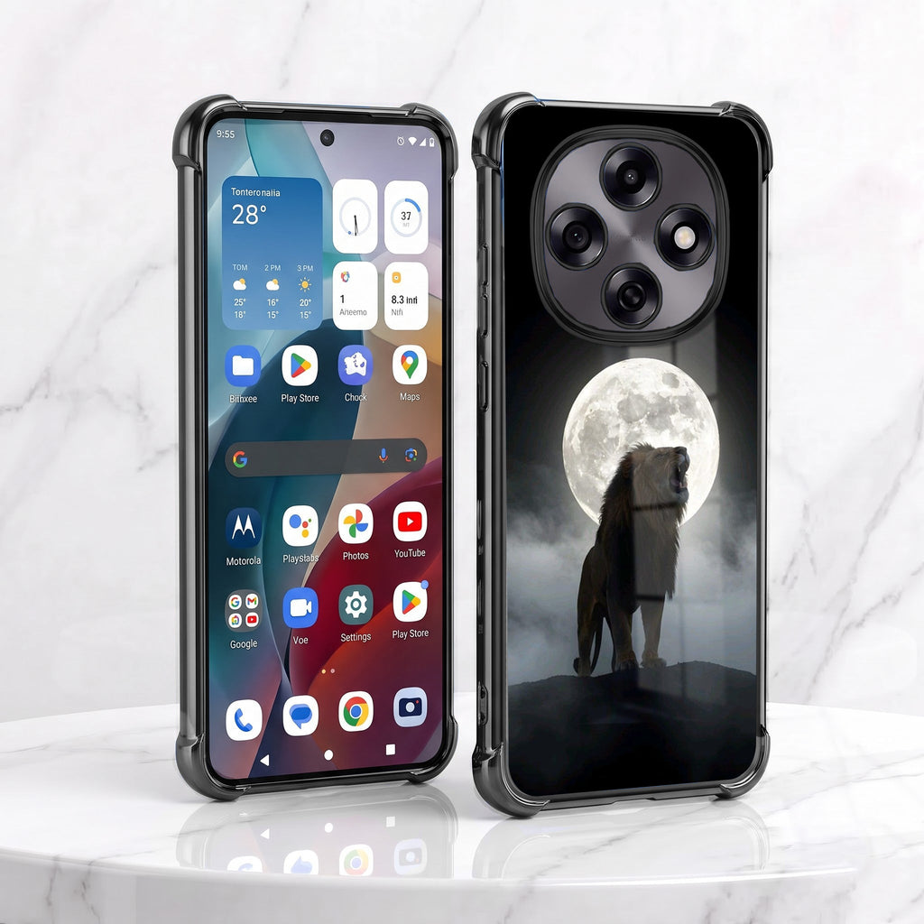 Oppo F31 Pro 5G Lunar Wolf Black Airbags Printed Back Case