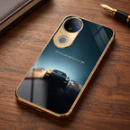 Vivo T4R 5G Porsche Luxury Gold Electroplated Glass Phone Back Case