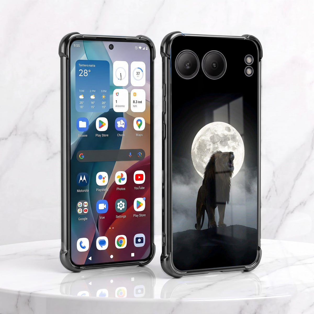 One Plus Nord 4 5G Lunar Wolf Black Airbags Printed Back Case
