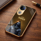 Vivo T4R 5G Lord Shiva Gold Electroplated Glass Phone Back Case
