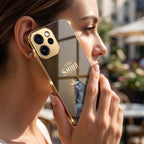 Oppo Reno 15 Pro Mini 5G Lord Shiva Gold Electroplated Glass Phone Back Case