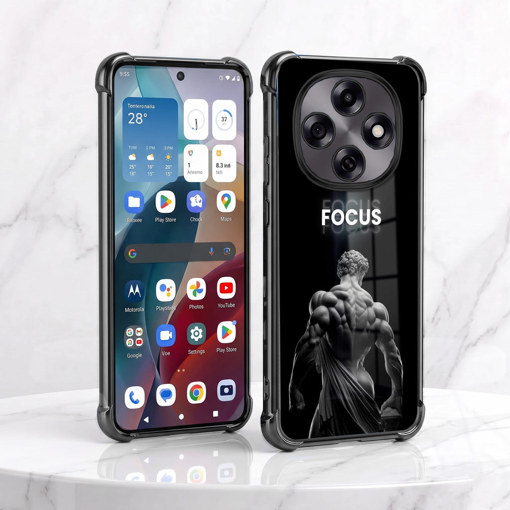 Oppo F31 Pro 5G Focus Black Airbags Printed Back Case