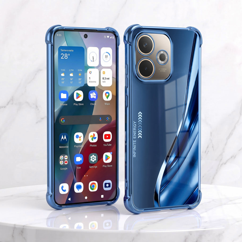 Oppo A5 Pro 5G Premium Infinity Energy Blue Airbags Printed Back Case