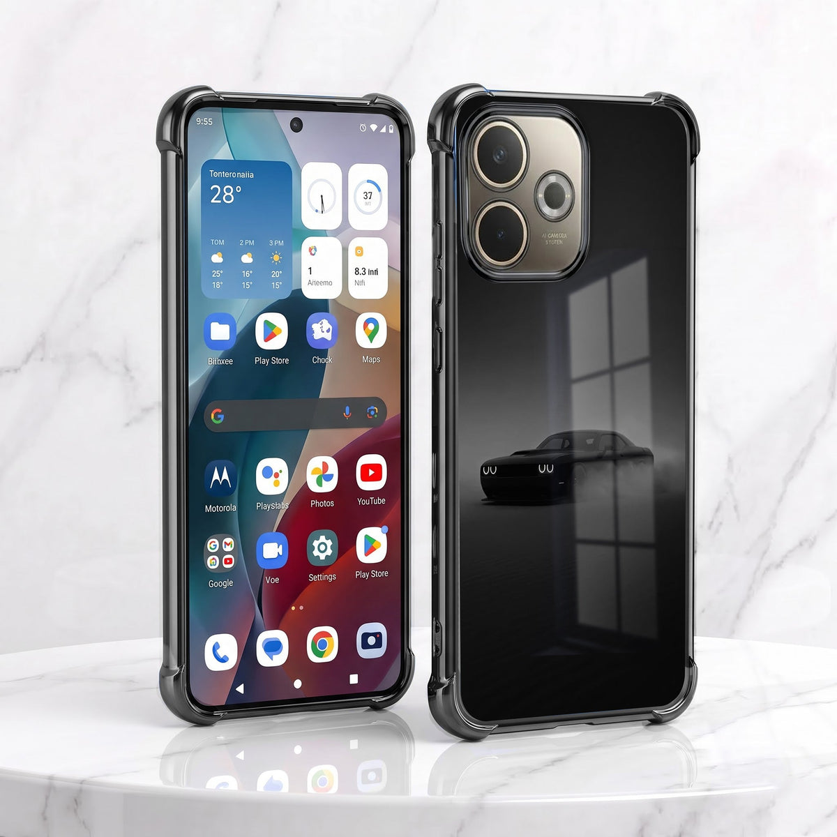 Oppo A5 Pro 5G Dodge Phantom Black Airbags Printed Back Case