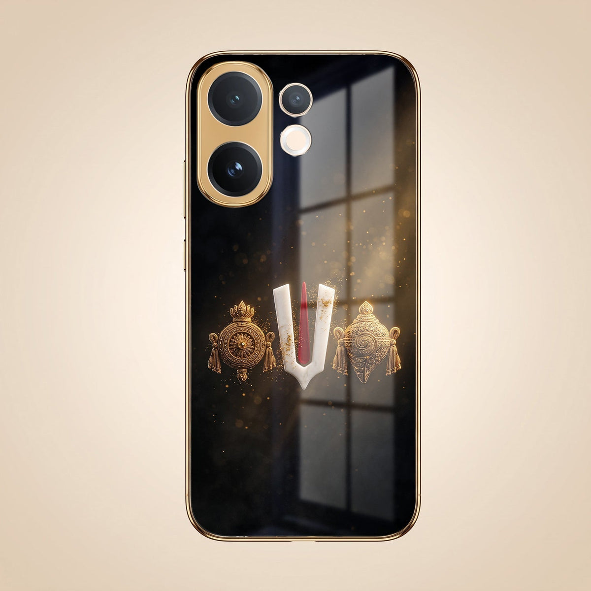 Vivo T4 Pro 5G Royal Heritage Edition Gold Electroplated Glass Phone Back Case