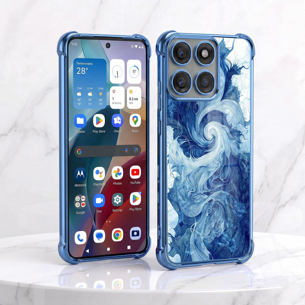 Motorola Edge 60 Pro 5G Ocean Swirl Airbags Printed Back Case