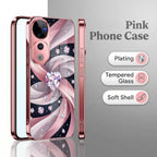 Vivo V40 Pro 5G Diamond Glam Pink Electroplated Glass Phone Back Case