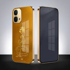Vivo T5x 5G Shree Lakshmi Divine Gold Electroplated Glass Phone Back Case