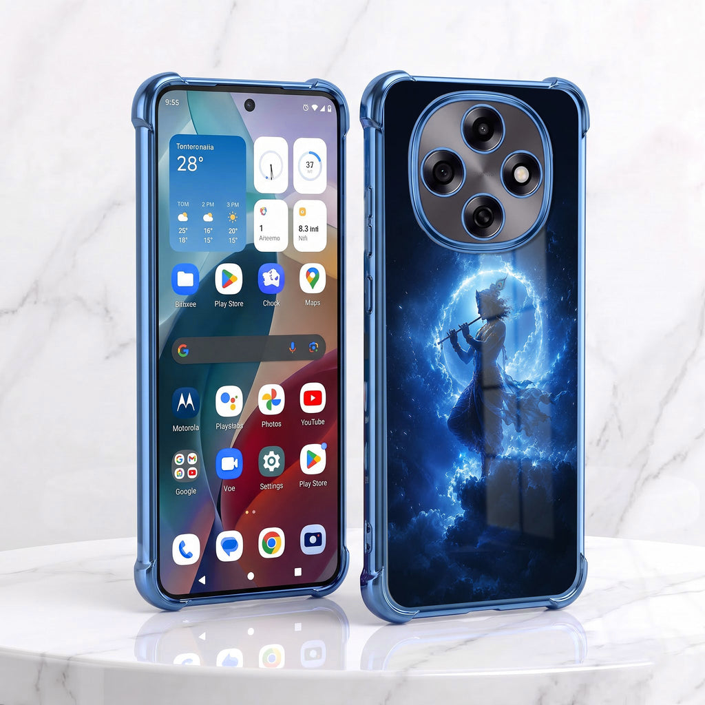 Oppo F31 Pro 5G Lord Krishna Blue Airbags Printed Back Case
