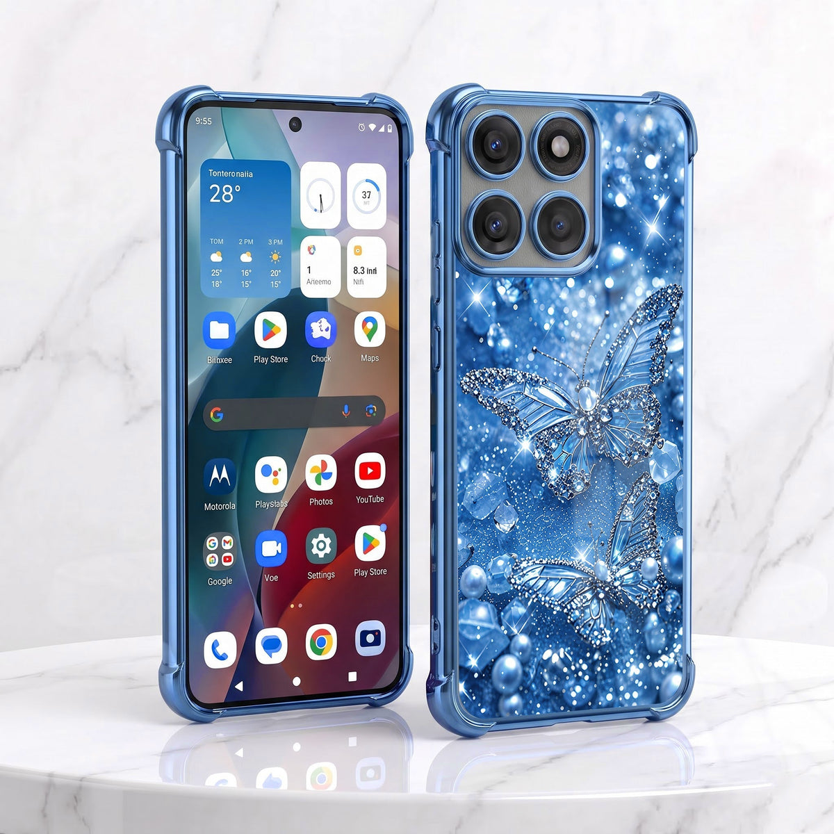 Motorola Edge 60 Pro 5G Butterfly Airbags Printed Back Case