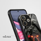 Oppo A5 Pro 5G Premium Acrylic Shockproof Glass Back Case (Dark Flame)