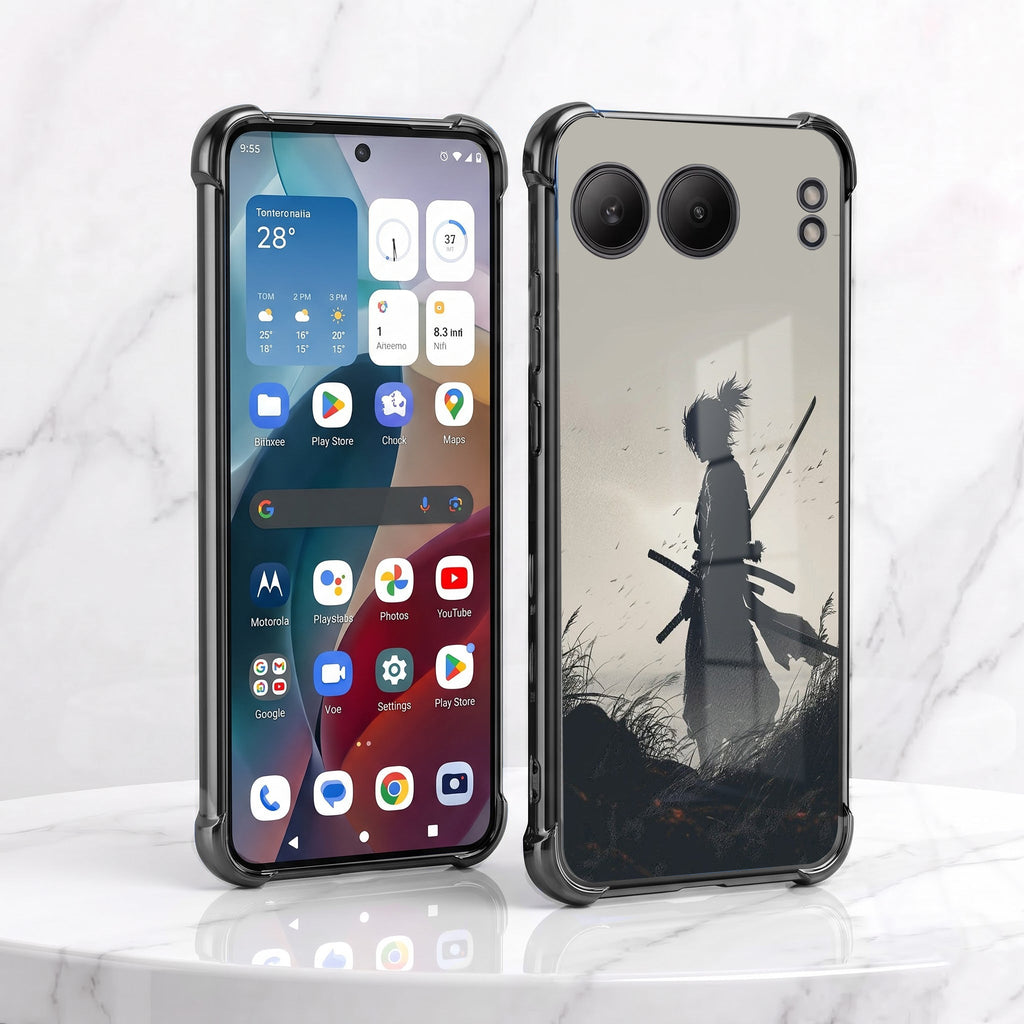 One Plus Nord 4 5G Shadow Samurai Black Airbags Printed Back Case