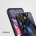 Oppo A5 Pro 5G Premium Acrylic Shockproof Glass Back Case (Blue Gradient)