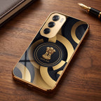 Oppo Reno 12 Pro 5G Royal Emblem Gold Electroplated Glass Phone Back Case