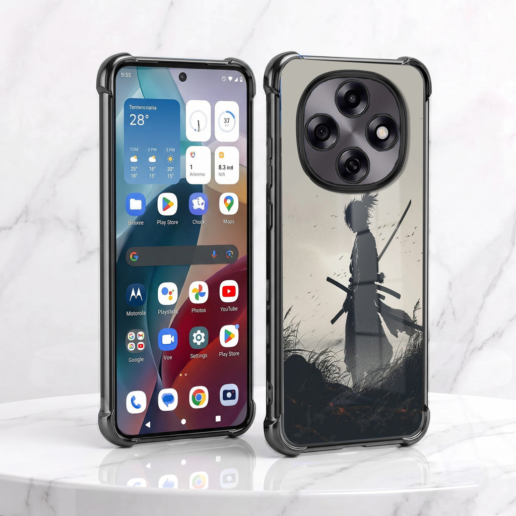 Oppo F31 Pro 5G Shadow Samurai Black Airbags Printed Back Case