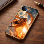 Vivo T4R 5G Divine Hanuman Gold Electroplated Glass Phone Back Case