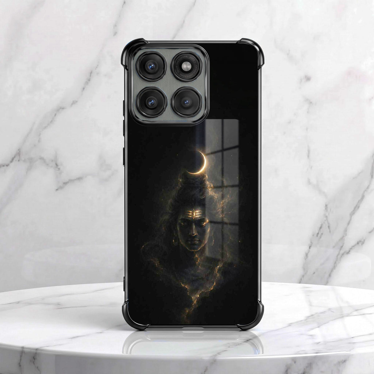 Motorola Edge 70 5G Divine Mahadev Black Airbags Printed Back Case