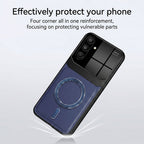 Samsung Galaxy A34 5G Premium Magsafe Magnetic Leather Lens Protective Case