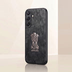 Samsung Galaxy A35 5G Metal Emblem Satyamev Jayate Comfortable Sheepskin Phone Case