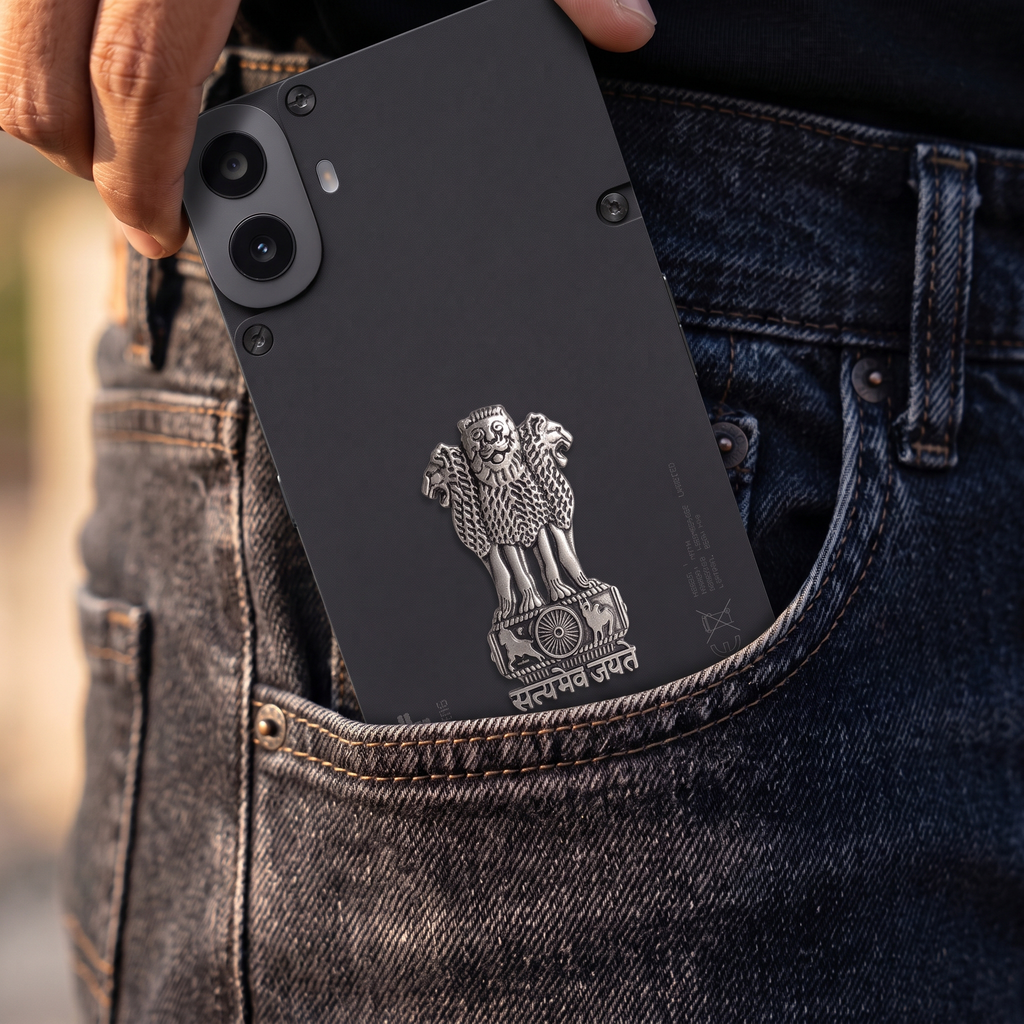 CMF Phone 1 5G Compatible Satyamev Jayate 3D Metal Emblem Sticker