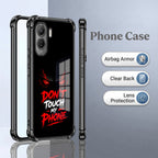 Vivo T5 Pro 5G Don't Touch My Phone Black Airbags Printed Back Case