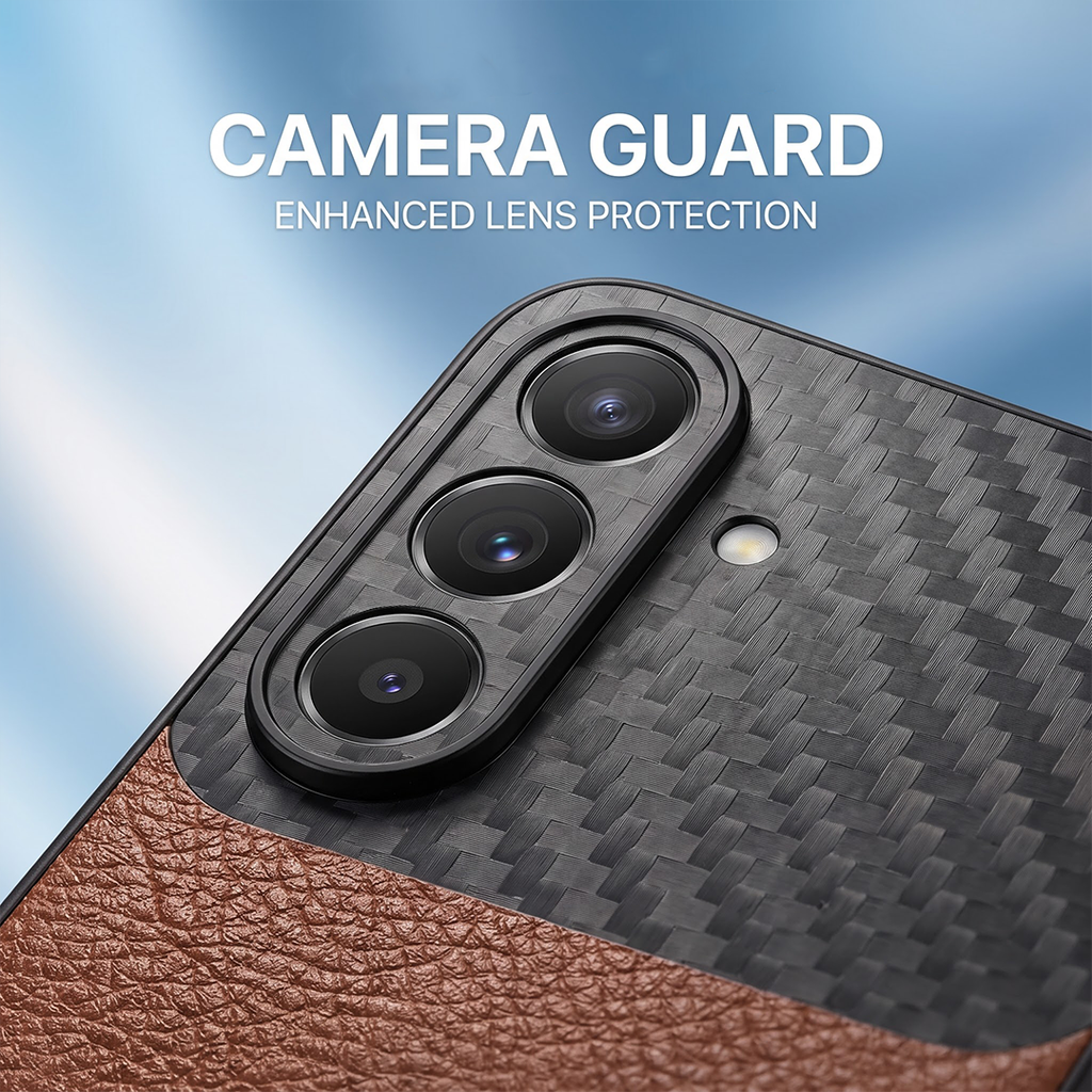 Samsung Galaxy A37 5G Carbon Fiber Heat Dissipation Leather Hybrid Phone Case