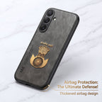 Samsung Galaxy A55 5G Satyamev Jayate Comfortable Leather Phone Case