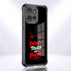 Motorola Edge 50 5G Don't Touch My Phone Black Airbags Printed Back Case