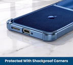 Motorola Edge 60 Pro 5G Apple Blue Glitter Dual-Tone Transparent Blue Airbags Case