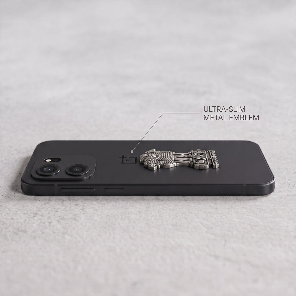 OnePlus Nord CE6 5G Compatible Satyamev Jayate 3D Metal Emblem Sticker