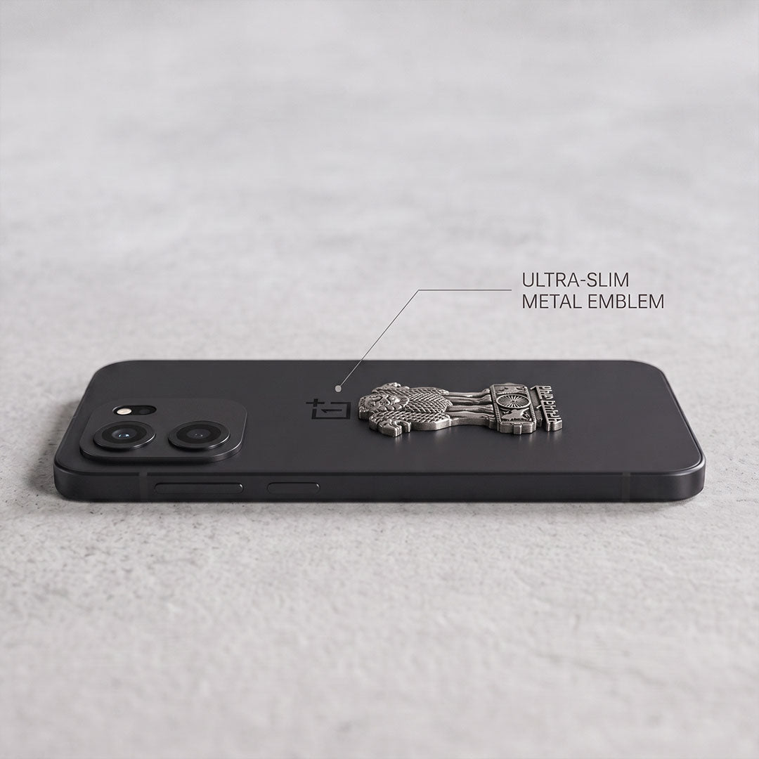 OnePlus Nord CE6 5G Compatible Satyamev Jayate 3D Metal Emblem Sticker