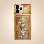 Oppo Reno 15 Pro Mini 5G Premium Heritage Gold Electroplated Glass Phone Back Case