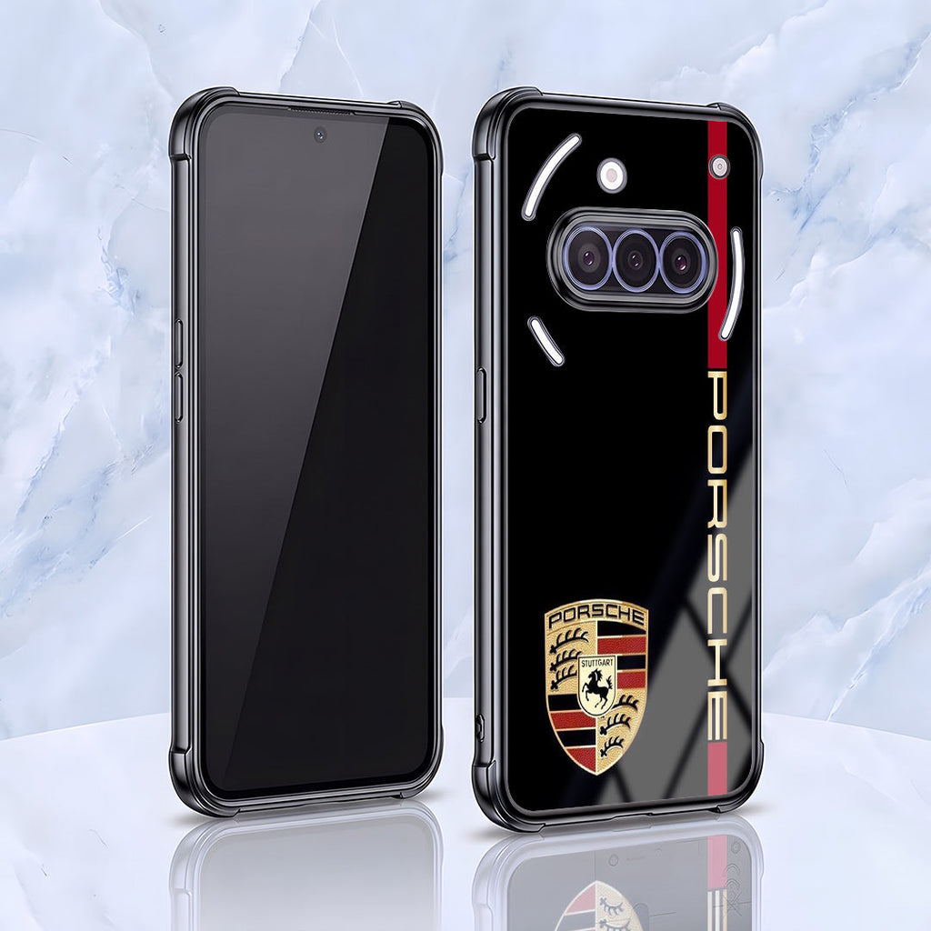 Nothing Phone 3a 5G Premium Porsche Logo Black Airbags Printed Back Case