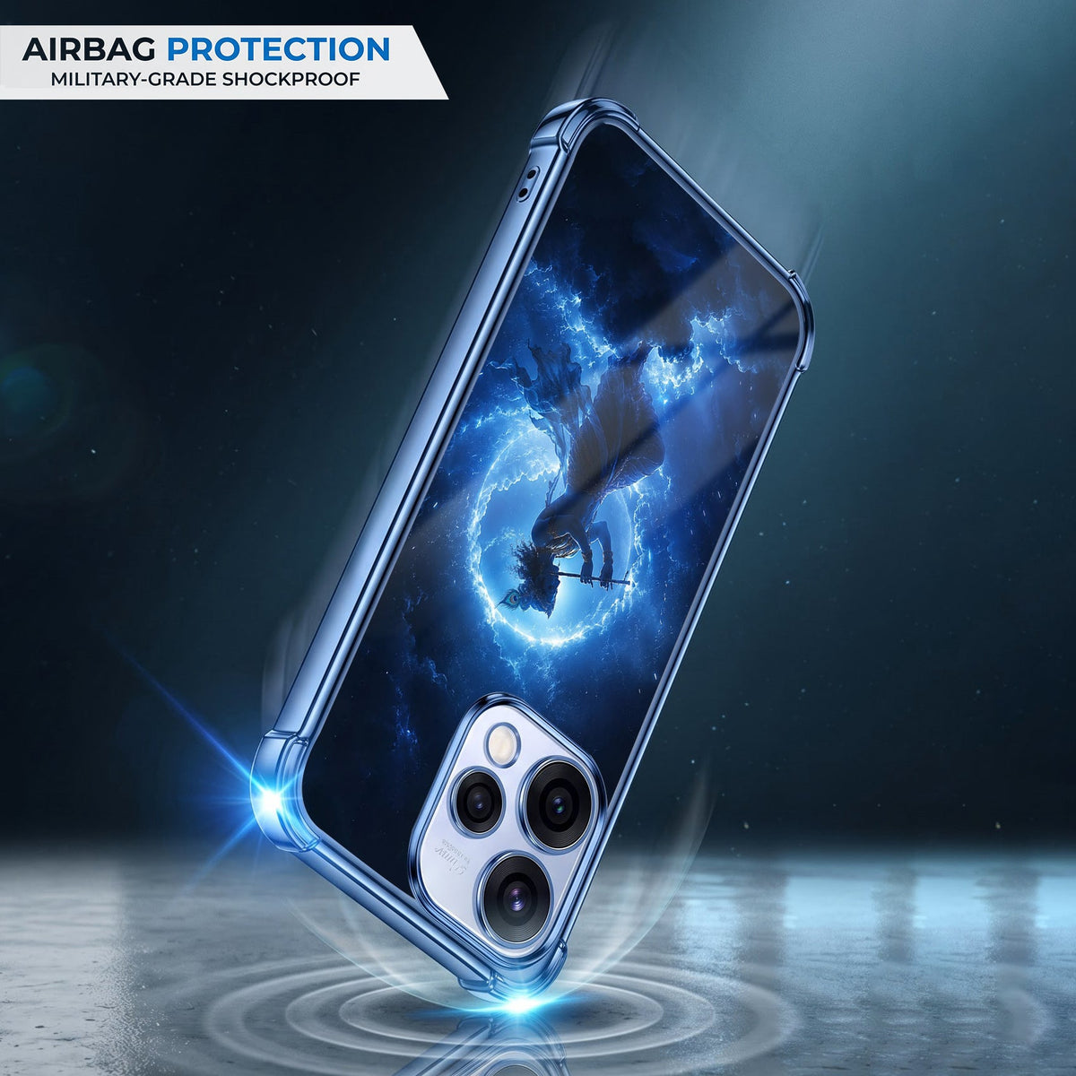 Oppo Reno 15 5G Lord Krishna Blue Airbags Printed Back Case